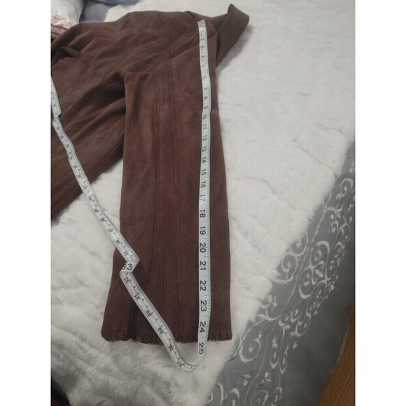 Newport News Suede Leather Jacket Zip Front Western CowGirl Women's 18 Brown 90s - Picture 15 of 16